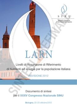 LARN Livelli di Assunzione di Riferimento di Nutrienti ed energia per la popolazione italiana - Sinu