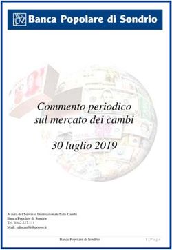 Commento periodico sul mercato dei cambi 30 luglio 2019 - Banca Popolare di Sondrio