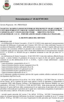 COMUNE DI GRAVINA DI CATANIA - Determinazione n 48 del 07/05/2021 - Gazzetta Amministrativa
