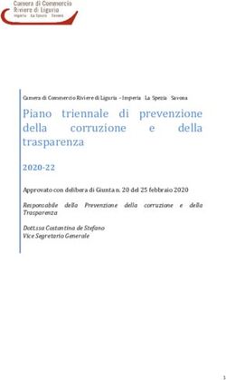 Piano triennale di prevenzione della della trasparenza