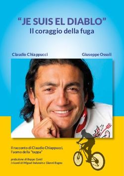 "JE SUIS EL DIABLO" IL CORAGGIO DELLA FUGA - CLAUDIOCHIAPPUCCI GIUSEPPEOSSOLI