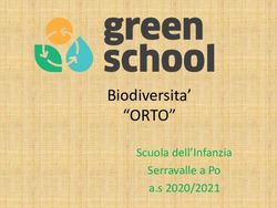 "ORTO" Biodiversita' Scuola dell'Infanzia Serravalle a Po a.s 2020/2021 - IC DEL PO