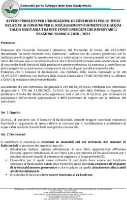 AVVISO PUBBLICO PER L'EROGAZIONE DI CONTRIBUTI PER LE SPESE RELATIVE AI CONSUMI PER IL RISCALDAMENTO DOMESTICO E ACQUA CALDA SANITARIA TRAMITE ...
