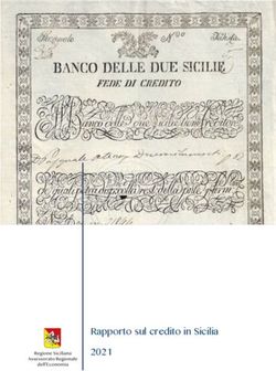 Rapporto sul credito in Sicilia 2021 - | Regione Siciliana