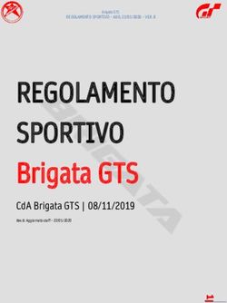REGOLAMENTO SPORTIVO BRIGATA GTS - CDA BRIGATA GTS | 08/11/2019