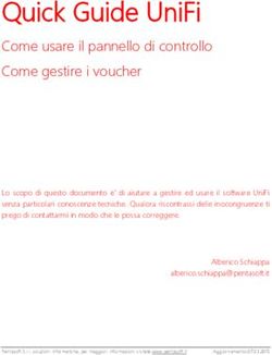 Quick Guide UniFi Come usare il pannello di controllo Come gestire i voucher