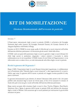 KIT DI MOBILITAZIONE Giornata Internazionale dell'avvocato in pericolo