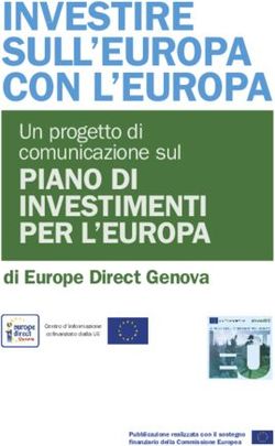 INVESTIRE SULL'EUROPA CON L'EUROPA - PIANO DI INVESTIMENTI PER L'EUROPA di Europe Direct Genova - Comune di ...