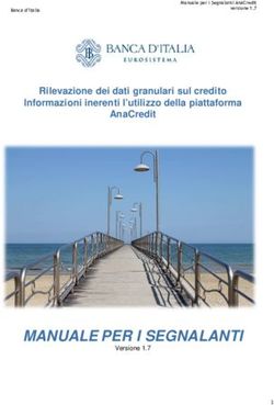 MANUALE PER I SEGNALANTI - Rilevazione dei dati granulari sul credito Informazioni inerenti l'utilizzo della piattaforma AnaCredit - Banca ...
