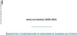 ANNO ACCADEMICO 2020-2021 BANDO PER L'ASSEGNAZIONE DI SOGGIORNI DI SCAMBIO ALL'ESTERO