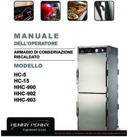 DELL'OPERATORE HC-5 HC-15 HHC-900 HHC-902 HHC-903 - Henny Penny