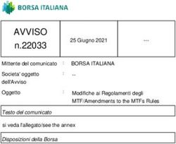 AVVISO n.22033 BORSA ITALIANA - 25 Giugno 2021