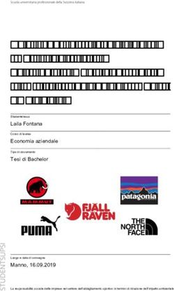 La responsabilità sociale delle imprese nel settore dell'abbigliamento sportivo in termini di riduzione dell'impatto ambientale