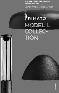 Model l collec- tion Manuale di installazione uso e manutenzione User and maintenance manual - primato.net