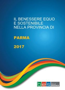 IL BENESSERE EQUO E SOSTENIBILE NELLA PROVINCIA DI - PARMA 2017