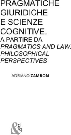 PRAGMATICHE GIURIDICHE E SCIENZE COGNITIVE - A PARTIRE DA PRAGMATICS AND LAW. PHILOSOPHICAL - 18 XVIII/1 (giugno 2018)
