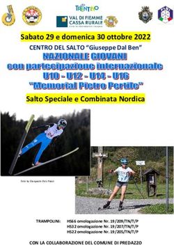 Sabato 29 e domenica 30 ottobre 2022 - CENTRO DEL SALTO "Giuseppe Dal Ben"