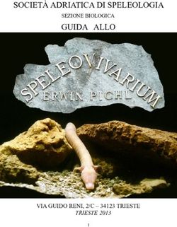 SOCIETÀ ADRIATICA DI SPELEOLOGIA GUIDA ALLO - SEZIONE BIOLOGICA - TRIESTE 2013 - Società Adriatica di Speleologia