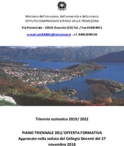 PIANO TRIENNALE DELL'OFFERTA FORMATIVA - Istituto Comprensivo della Tremezzina
