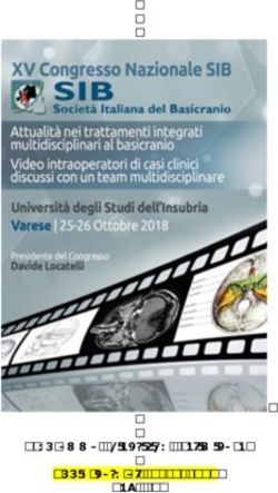 Programma Scientifico Preliminare Aggiornato al 17-09-2018 Rev. 11