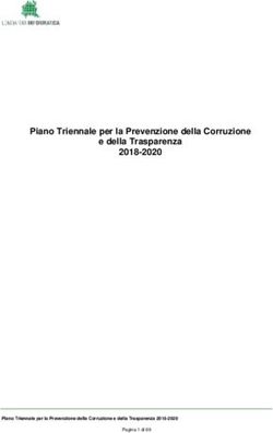 Piano Triennale Per La Prevenzione Della Corruzione E Della