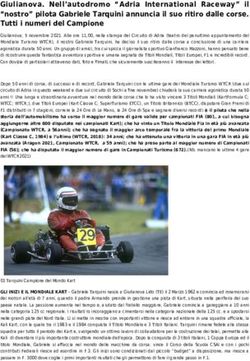 Giulianova. Nell'autodromo "Adria International Raceway" il "nostro" pilota Gabriele Tarquini annuncia il suo ritiro dalle corse. Tutti i numeri ...