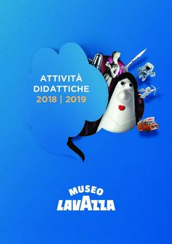 DIDATTICHE 2018 | 2019 - ATTIVITà - Museo Lavazza
