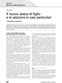 Il nuovo statusdi figlio e le adozioni in casi particolari