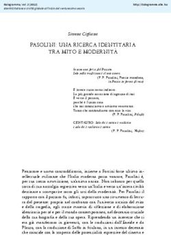 PASOLINI: UNA RICERCA IDENTITARIA TRA MITO E MODERNIT&Agrave;