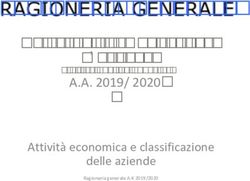 RAGIONERIA GENERALE Marketing e comunicazione d'azienda - A.A. 2019/ 2020 - UniBa