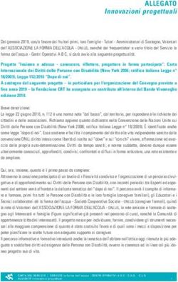 ALLEGATO Innovazioni progettuali