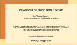 QUANDO IL SILENZIO NON È D'ORO - 14 SEMINARIO NAZIONALE SUL CURRICOLO VERTICALE Per una educazione alla cittadinanza - Fucina delle idee