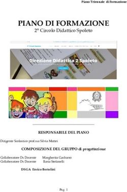 PIANO DI FORMAZIONE 2 Circolo Didattico Spoleto - Direzione Didattica 2 Circolo Spoleto