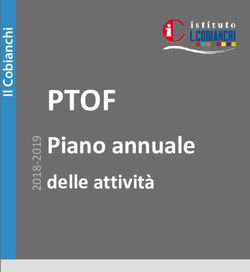 PTOF Piano annuale delle attività - Cobianchi