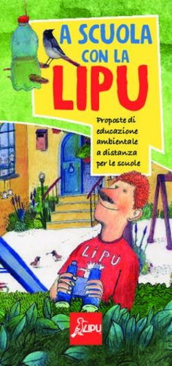 LIPU A SCUOLA Proposte di educazione ambientale a distanza per le scuole - Oasi Lipu Massaciuccoli