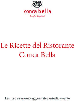 Le Ricette del Ristorante Conca Bella - Le ricette saranno aggiornate periodicamente