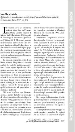 Apprendre les uns des autres. La r&eacute;ciprocit&eacute; source d'&eacute;ducation mutuelle - SIPED