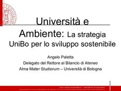 Universit&agrave; e Ambiente: La strategia - UniBo per lo sviluppo sostenibile - Fondazione Innovazione ...