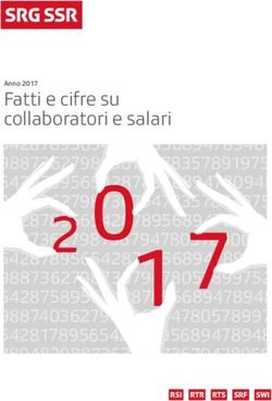 Fatti e cifre su collaboratori e salari - Anno 2017 - SRG SSR