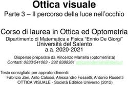 Ottica visuale Parte 3 - Il percorso della luce nell'occhio - Unisalento