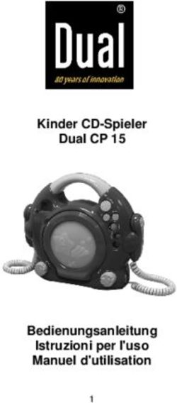 Kinder CD-Spieler Dual CP 15 Bedienungsanleitung Istruzioni per l'uso Manuel d'utilisation