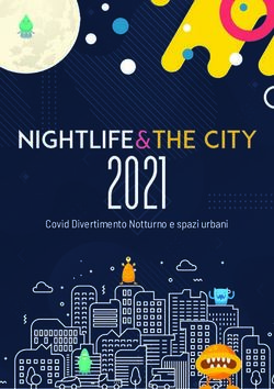 2021 Nightlife &the city - Covid Divertimento Notturno e spazi urbani - ANCI Toscana