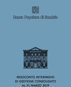 RESOCONTO INTERMEDIO DI GESTIONE CONSOLIDATO AL 31 MARZO 2019