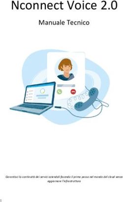 Nconnect Voice 2.0 Manuale Tecnico - Garantisci la continuit&agrave; dei servizi aziendali facendo il primo passo nel mondo del cloud senza