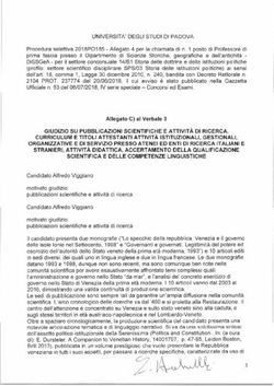GIUDIZIO SU PUBBLICAZIONI SCIENTIFICHE E ATTIVITÀ DI RICERCA, CURRICULUM E TITOLI ATTESTANTI ATTIVITÀ ISTITUZIONALI, GESTIONALI, ORGANIZZATIVE E ...