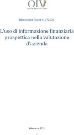 L'uso di informazione finanziaria prospettica nella valutazione d'azienda - Discussion Paper n. 1/2021
