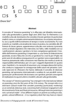 La genitorialit&agrave; intensiva e le sue implicazioni per la relazione tra genitori e professionisti