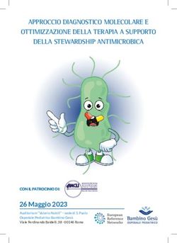 APPROCCIO DIAGNOSTICO MOLECOLARE E OTTIMIZZAZIONE DELLA TERAPIA A SUPPORTO DELLA STEWARDSHIP ANTIMICROBICA