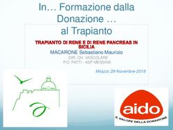 In Formazione dalla Donazione al Trapianto - MACARONE Sebastiano Maurizio DIR. CH. VASCOLARE - Lute Milazzo