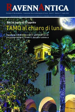 TAMO al chiaro di luna - Dal 16 luglio al 13 agosto - RavennAntica